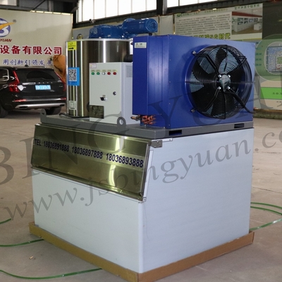 1tons ice making machine for fishery industry fish cooling and preservation industrial flake ice machine